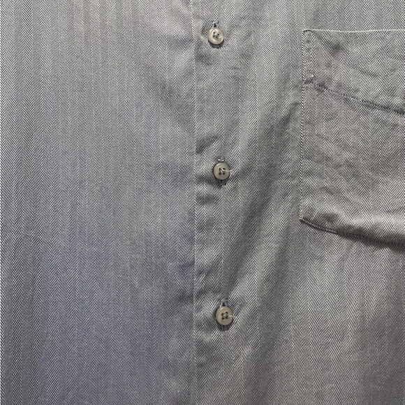 Vintage Franco Gucci Blue Button Down Pure Egyptian Cotton Shirt Size 43 - Picture 3 of 7